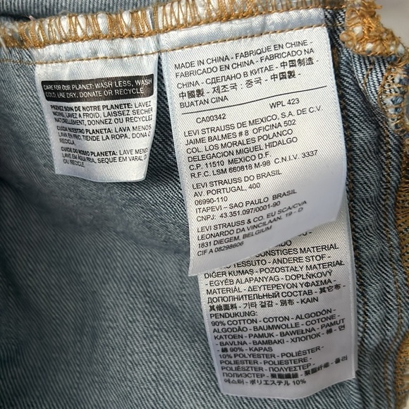 🌺LEVI'S Legacy Hybrid Trucker Denim/Sweatshirt Sleeve Hooded Jacket Size Medium🌺 - Picture 7 of 7